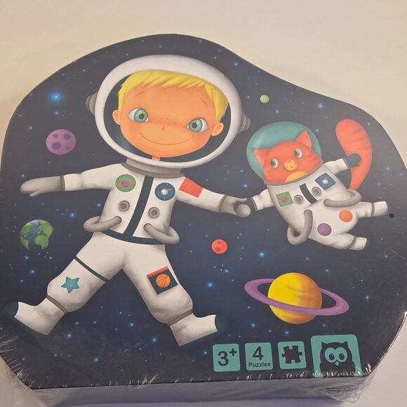 Astronaut Progressive Puzzles 4-in-1, 3+, New/Sealed - Picture 1 of 3